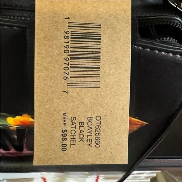 Floral Black Handbag - Picture 7 of 7